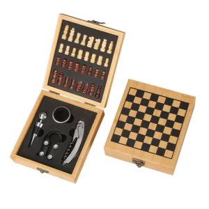 setdevino Set de Vino con Juego de Ajedrez 5 Piezas